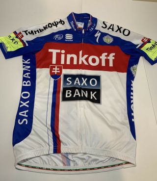 Tinkoff Saxo Bank Sportful Rare Vintage Cycling Jersey Size Xl Team Pro Sagan