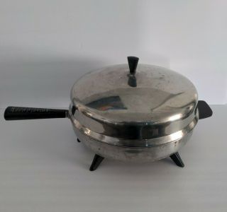 Vtg Farberware 12 " Electric Fry Pan 310 - A Skillet W/ Dome Lid