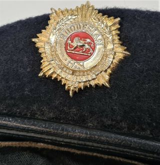 Post Ww2 Vintage Rhodesian Army Service Corps Uniform Beret & Badge