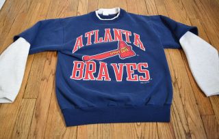 Vintage Rare Men’s Mlb Atlanta Braves Champions 1993 Sweatshirt Size Medium