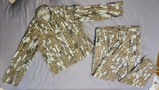 Vintage Trebark Camo Hunting Jacket & Pants 2 Piece Suit Pants 38 X 30 Made Usa