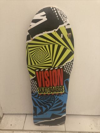 Vintage Vision Street Wear Skateboard Deck 31” Extremely Rare Retro Reprduction