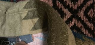 Vintage Woolrich Mens Aztec Cotton Flannel Blanket Shirt L USA Made 3
