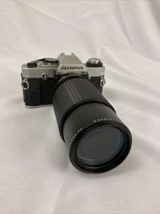 Olympus Omg 35mm Film Camera W/ 80 - 200 Mm Lens Vintage