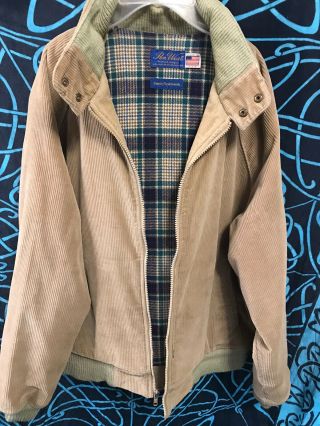 Vintage Pendleton Woolen Mills Pen West Corduroy Wool Blend Lined Jacket Large