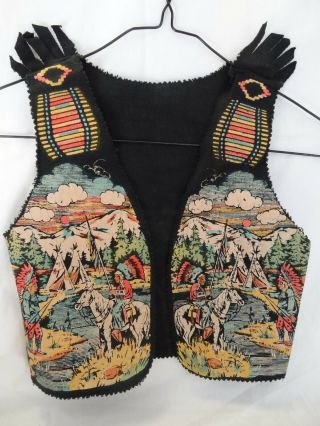 Vintage 1950s Child’s Native American Indian Play Vest