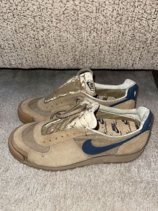 Vintage 70s 80s Nike Waffle Trainer Size 11 Made In Usa Patent 3793750 Rare