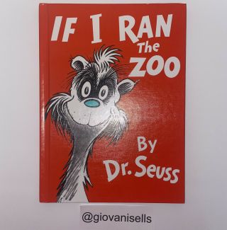 If The Zoo I Ran - Vintage - Hardcover - Children’s Book - Rare Dr Seus