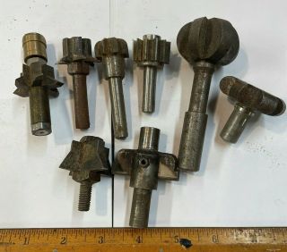 Vintage Spindle Carver Cutters Wood Shaper Bits Shaper Cutters Shaping Blades