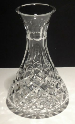 Vintage Waterford Crystal Lismore Carafe 9 1/8 " Made In Ireland