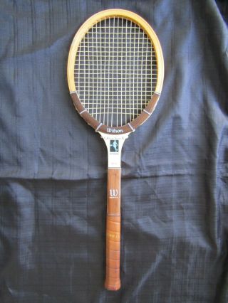 Vintage Wilson " Chris Evert " Autograph Tennis Racquet Wooden Handcrafted