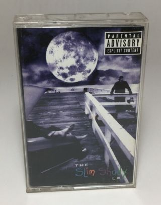 Eminem The Slim Shady Lp Cassette Tape Aftermath Interscope Rare Vintage 1999