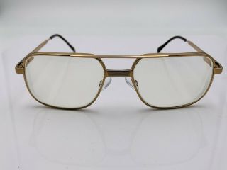 Vintage Luxottica 1154 Gold Metal Aviator Sunglasses Frames Only