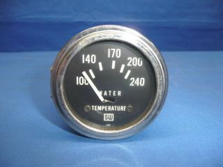 Vintage Stewart Warner Electric Water Temperature Gauge 12v 2 - 1/6 " Ct14