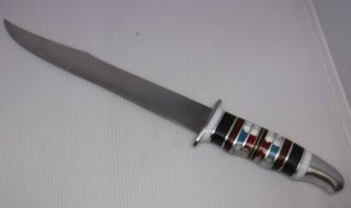 Vintage Wwii Era Theater Made Fighting Knife Handmade Made In Usa L@@k