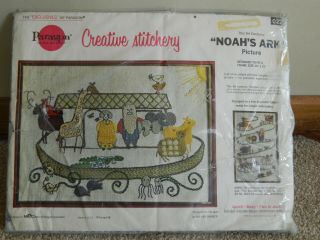 Vintage Crewel Embroidery Kit Paragon Noah 