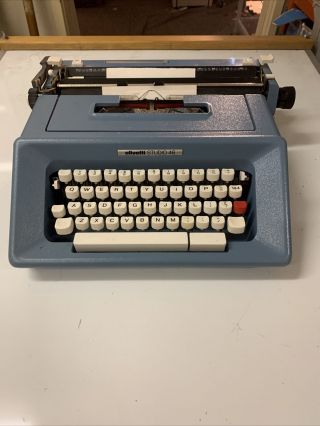 Vintage Typewriter Olivetti Studio 46 Portable Office Desk Type Retro