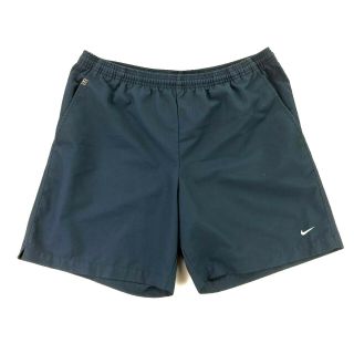 Vtg 90s Nike Challenge Court Tennis Shorts Navy Blue Mesh • Medium