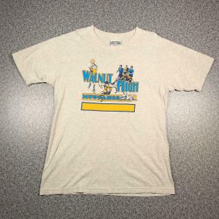 90s Vintage Walnut High Mustangs Mens T Shirt Large | Single Stitch