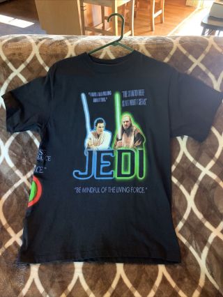 Star Wars Vintage 90s Jedi Vs Sith T Shirt Rare All Over Print - Youth Xl