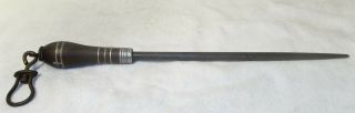 Antique I.  Wilson Sycamore St.  Sheffield England Butchers Sharpening Steel Tool