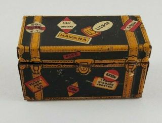 Vintage Marx Tin Steamer Trunk From The Train Depot Set -
