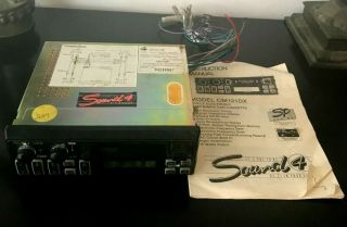 Vintage Sound 4 Car Radio Cassette Player Model Cm121dx With Instructions
