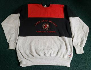 Vintage Chicago Bulls Embroidered Sweatshirt Xl 90s Michael Jordan