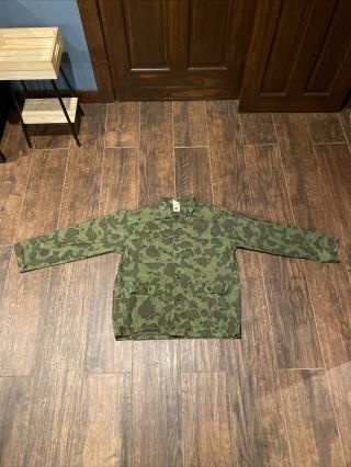 Vintage 60s 70s Fred Bear Archery Mens Ripstop Camo Jacket Rare Hunting