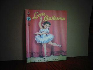 Vintage " The Little Ballerina " Rand Mcnally Junior Elf Book 1958