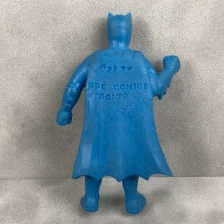 RARE Vintage 1979 Batman DC Comics Keshi Gomu Japan Rubber Eraser Figure Blue 2