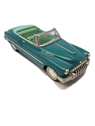 Vintage 50s Fifties Made In Japan Tin Friction 1950 Buick Convertible Toy Car