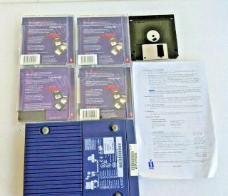 4 Vintage Iomega Zip Disks And Zip Parallel Port