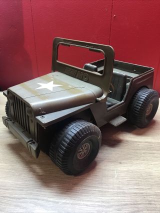 Ideal Toy Corp.  Mighty Mo Army Jeep Vintage 1973