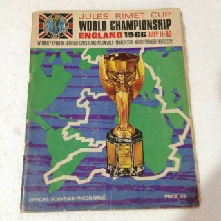 Vintage England World Cup 1966 Programme