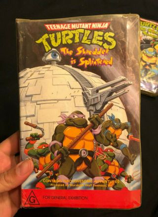Teenage Mutant Ninja Turtles Cartoon Vintage VHS PAL 2
