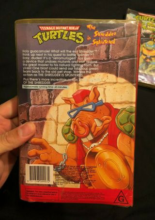 Teenage Mutant Ninja Turtles Cartoon Vintage VHS PAL 3
