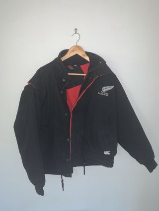 Vintage 90s Zealand All Blacks Jacket Size Medium Canterbury