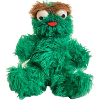 Knickerborker Vintage Green Oscar The Grouch Sesame Street Plush Toy 29cm 1970s