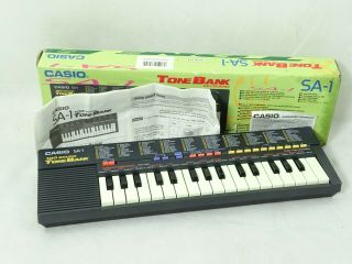 Vintage Casio Sa - 1 Mini Tone Bank Keyboard