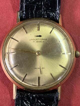 Rare Jaquet Droz Automatic Vintage Watch