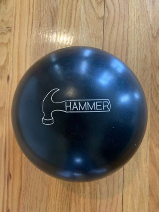 Vintage Faball Black Hammer Bowling Ball 16lbs 1980 