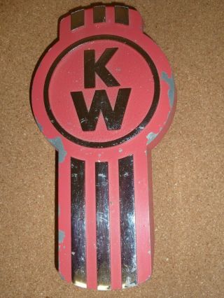 Kenworth Bug Emblem / Badge Vintage K - 170 - 24 - C Metal 20.  5cm Hood Ornament
