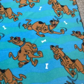 Vintage Y2K Cartoon Network Scooby - Doo Fleece Throw Blanket 45 