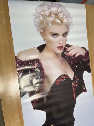 RARE Vintage Madonna Rock Express Poster 1987 Boy Toy 20 1/2”x 62” 3