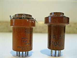 Vintage Tube Socket Test Adaptor - 7,  9 Pin Set,  Tv7