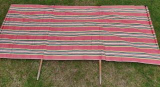 Vintage Retro Cloth Campervan Beach Camping Striped Windbreaker Sun Shade - 2.  25m