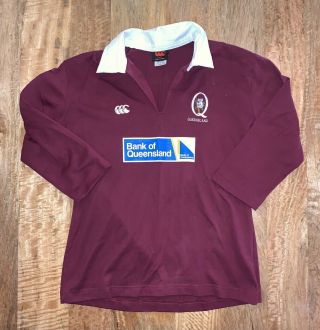 Vintage Queensland QLD Reds Rugby Union Jersey Shirt By Canterbury AUS Made 2