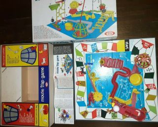 Vtg Mouse Trap Board Game Ideal 1963 Box Complete