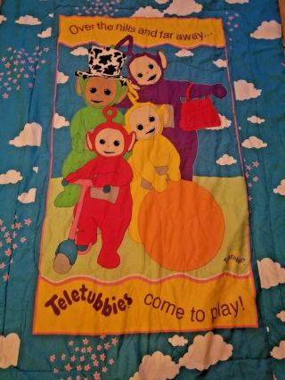 Teletubbies Twin Size Blanket Comforter Vintage 1999 (e - 2)